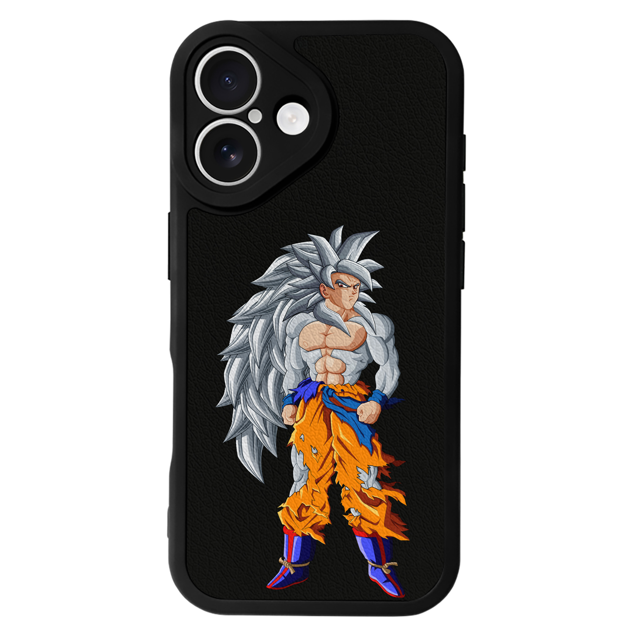 （画像用） ドラゴンボール 孫悟空（そん ごくう）Son Goku カカロット DRAGON BALL Kakarotto 【iPhone 16シリーズ対応】シリコンスマホケース（レザー調） 材質：シリコン